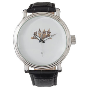 Cute Cat Halloween Kitty Halloween Animal Pet Men Watch