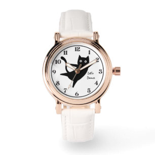 Cute Cat, Happy Cat,LetsDance, Modern, Simple  Watch