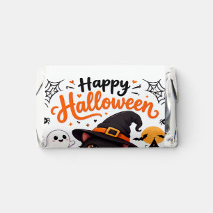 Cute Cat Happy Halloween Travel Mug - Kawaii Witch Hershey's Miniatures