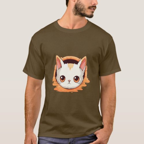 Cute cat head 1  T_Shirt