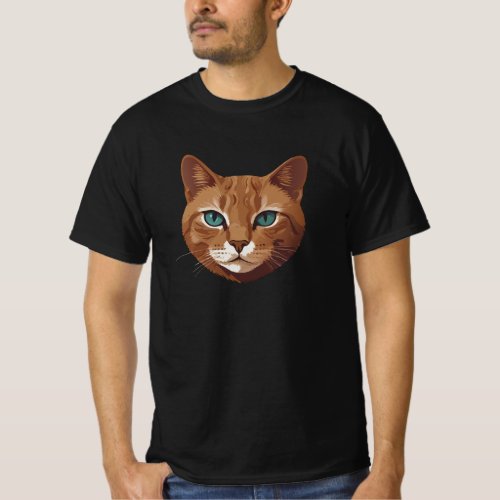 Cute Cat Head T_Shir T_Shirt