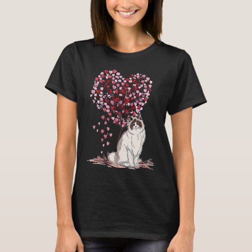 Cute Cat  Heart Tree Love Kitty Cat Best Friend Lo T_Shirt