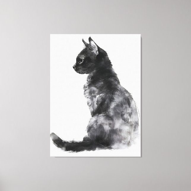Cute Cat Home Decor Canvas Art Wall Art (Front)
