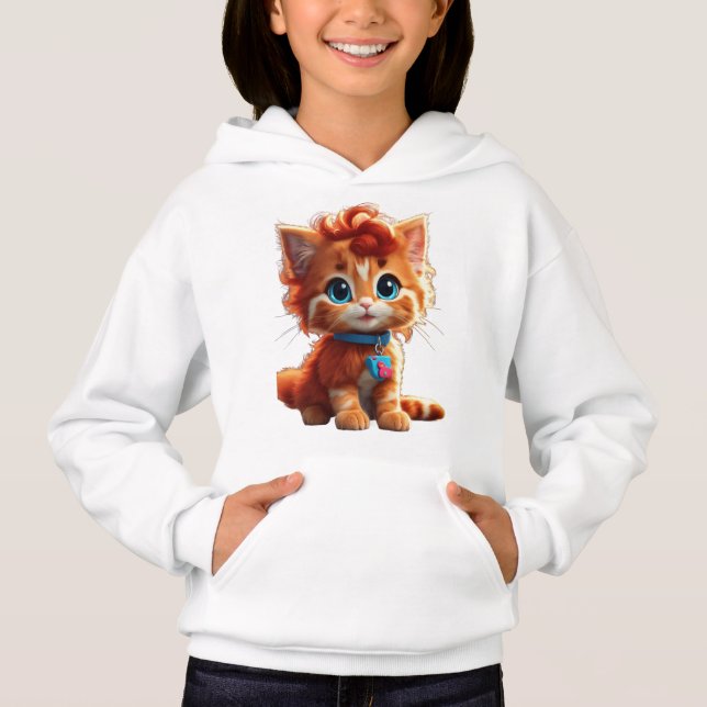 Cute cat  hoodie (Front)