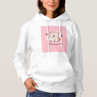 Cute Cat Hoodie – Pink Style