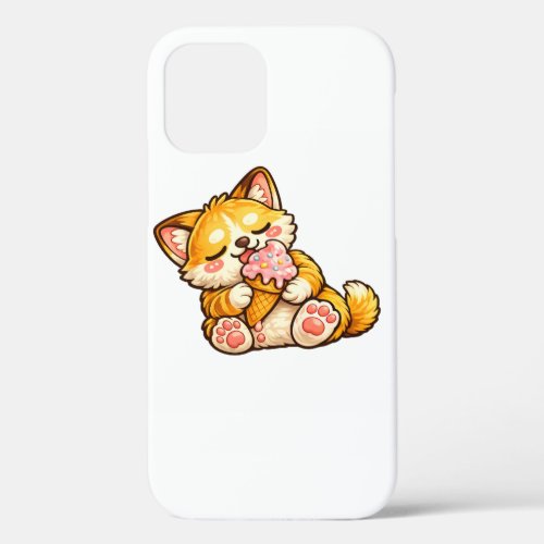 Cute Cat Ice Cream iPhone 12 Pro Case
