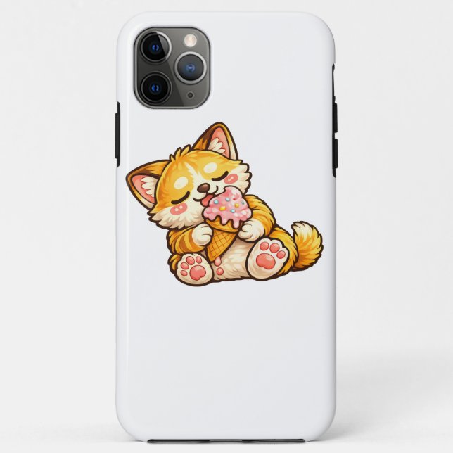 Cute Cat Ice Cream Case-Mate iPhone Case (Back)