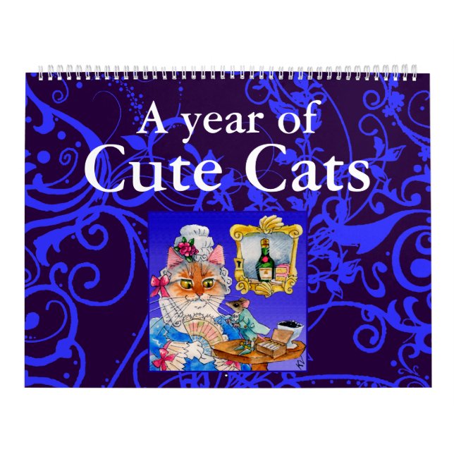 Cute cat illustrations calendar (Cover)