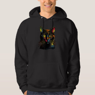 cute Cat in Front of Rainbow cats  catowner 19 Hoodie