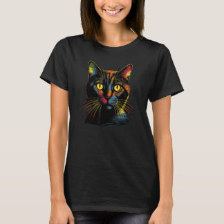 cute Cat in Front of Rainbow cats  catowner 19 T-Shirt