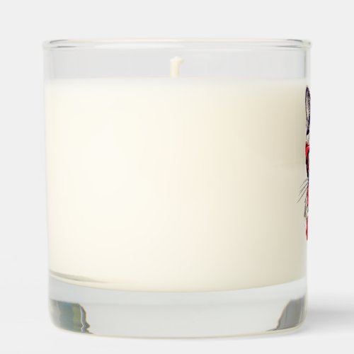 Cute Cat in glasses sticker   Scented Candle