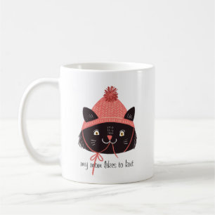 Cute Cat In Knit Hat Mug
