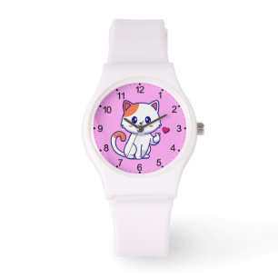 Cute Cat in Love Sign Hand-23577 Watch