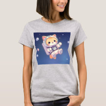 Cute cat in Space anime style