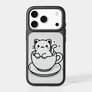 Cute Cat in Teacup iPhone 17 Pro Case