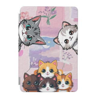 Cute Cat ipad cover Kawaii Kitten Aesthetic