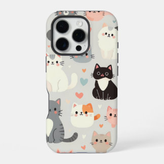 Cute Cat iPhone 16 Pro Case
