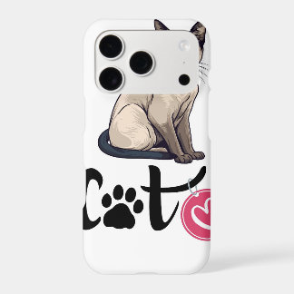 cute cat iPhone 17 pro case