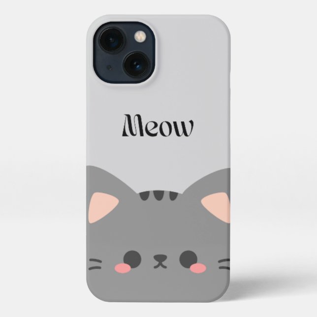 Cute Cat  iPhone Case – Soft & Aesthetic Look (Back)