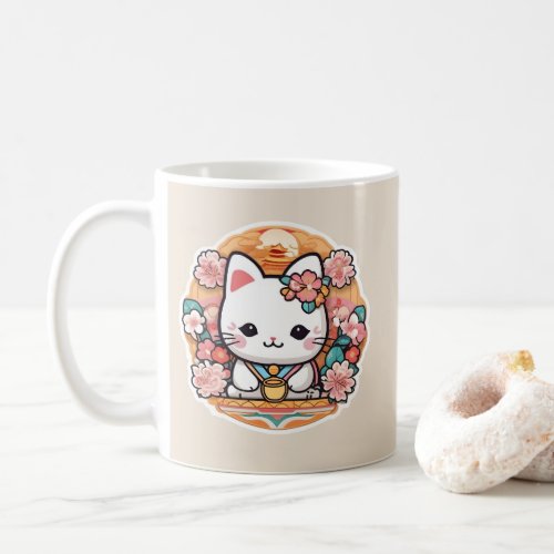 Cute Cat Kawaii Animals Japanese Style Coffee Mug