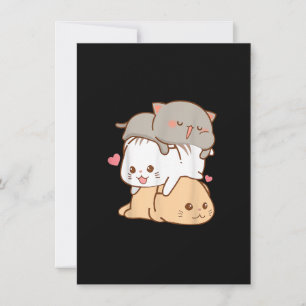 Cute Cat Kawaii Anime Japanese Otaku Gift Girls Bo Invitation