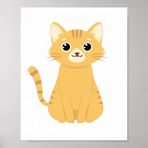 Cute Cat Kawaii  Poster