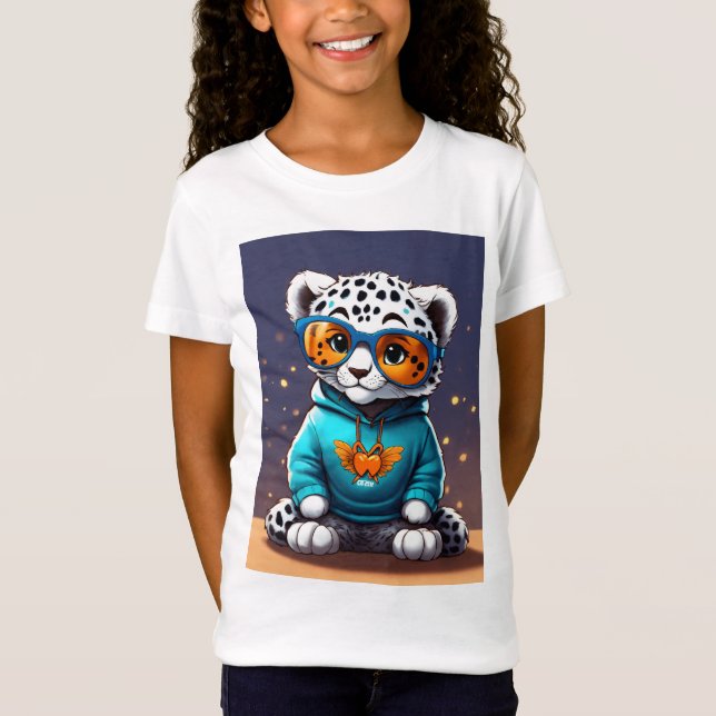 cute cat kids T,shart T-Shirt (Front)