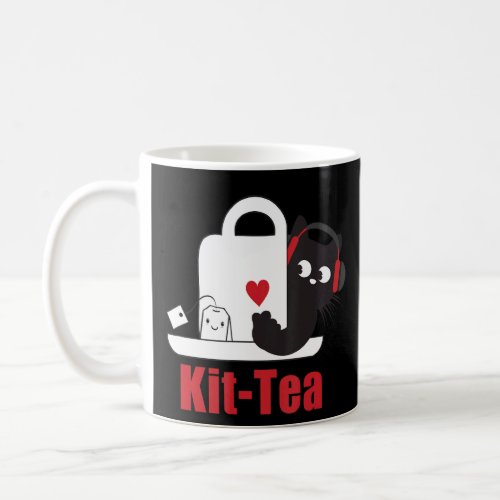 Cute Cat Kit Tea Funny Cat Pun Lovers Tea Fans Cat Coffee Mug