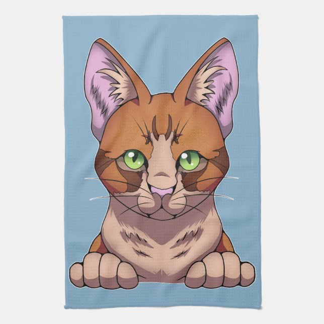 Cute Cat Kitchen Towel (Vertical)