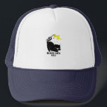 Cute cat kitten black cats rule trucker hat<br><div class="desc">cat,  kitten,  kitty,  pet,  animal,  cat lover,  cool,  cute,  meow,  animal love,  animal lover,  black cat,  cat owner,  cat rescue adopt,  cat rescue mom,  cat rescuer</div>