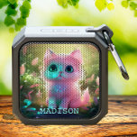 Cute Cat Kitten Girly Personalized Name Bluetooth Speaker<br><div class="desc">Cute Cat Kitten Girly Personalized Name Outdoor Waterproof Bluetooth Speaker features a cute pink kitten surrounded by plants and flowers with your personalized name below. Perfect as a gift for family and friends for birthday, Christmas, holidays, Mother's Day, Valentine's Day, girlfriend, sister, wife, partner, best friends, and more. Designed by...</div>