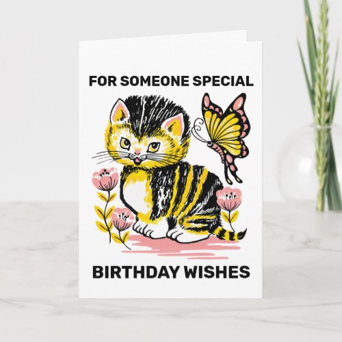 CUTE CAT KITTEN HAPPY BIRTHDAY GREETING CARDS