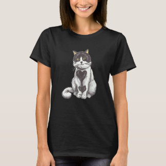 Cute Cat Kitten Heart Cat Cat Rescue Adoption T-Shirt