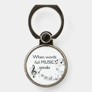 Cute Cat Kitten Peeking at You Phone Ring Stand