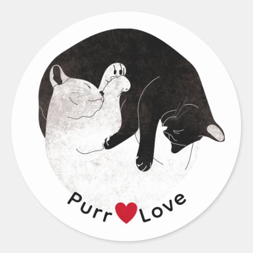 Cute Cat Kitten Purr Love Sticker