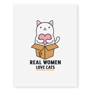 Cute cat kitten real women temporary tattoos