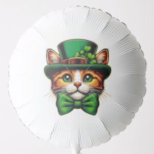 Cute cat/kitten Saint Patrick's Day  Balloon