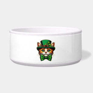 Cute cat/kitten Saint Patrick's Day Bowl