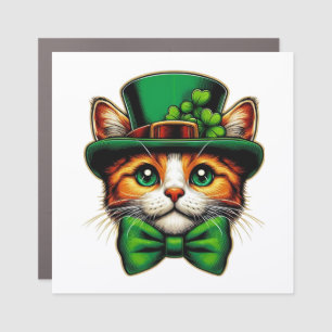 Cute cat/kitten Saint Patrick's Day  Car Magnet