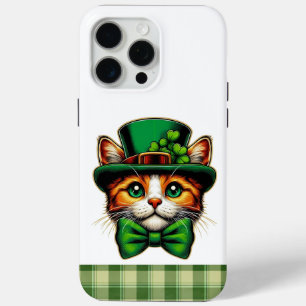 Cute cat/kitten Saint Patrick's Day  iPhone 15 Pro Max Case