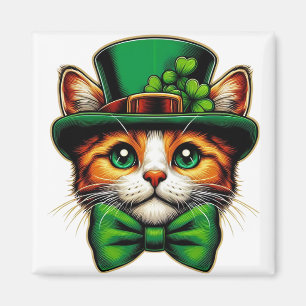 Cute cat/kitten Saint Patrick's Day  Magnet