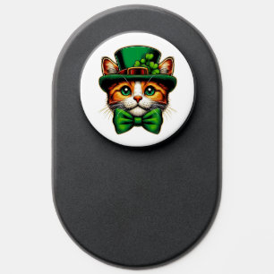 Cute cat/kitten Saint Patrick's Day PopSocket