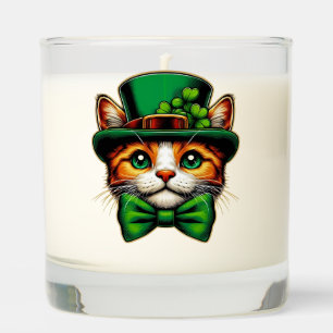 Cute cat/kitten Saint Patrick's Day Scented Candle