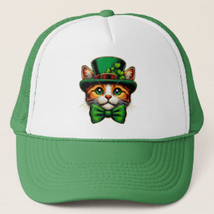 Cute cat/kitten Saint Patrick's Day Trucker Hat