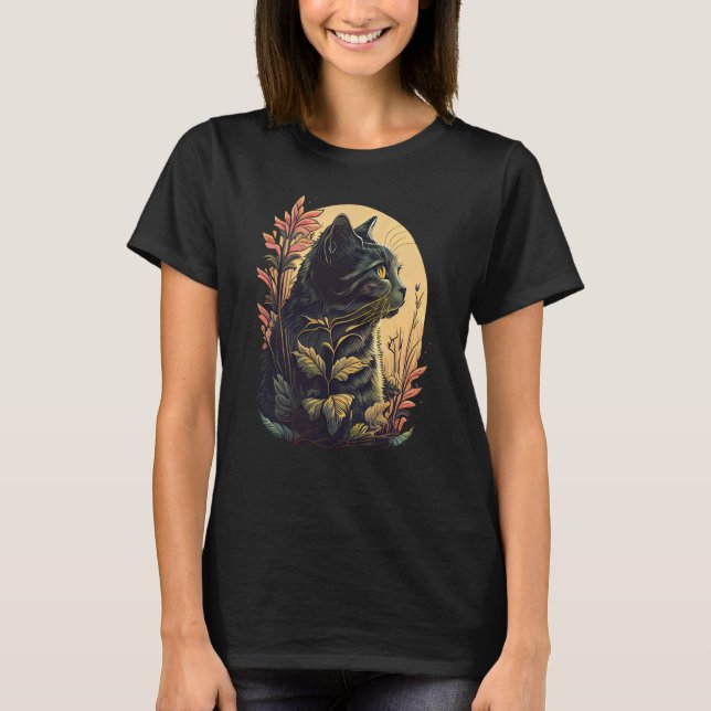 Cute Cat Kitty Kitten T-Shirt (Front)