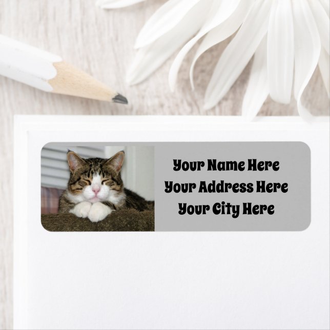 Cute Cat Label (Insitu)