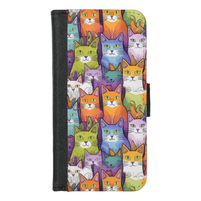Cute Cat ladies phone wallet (Front)