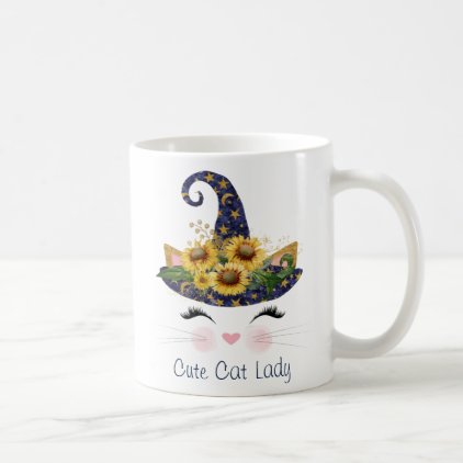 Cute Cat Lady Halloween Coffee Mug