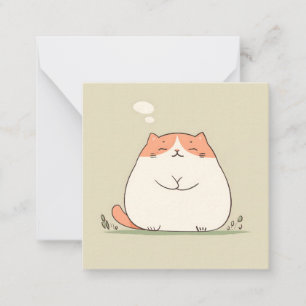 Cute Cat lifestyle Note Card