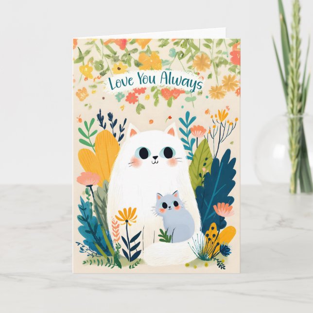 Cute Cat | Love You Always Card (Front)
